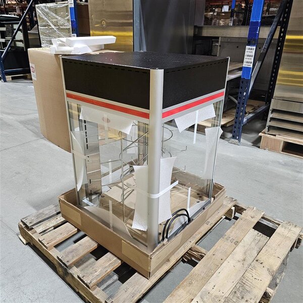 Scratch and Dent Hatco FSDT-1 Flav-R-Savor Humidified Hot Food Holding & Display Cabinet With 4 Tier Circle Rack