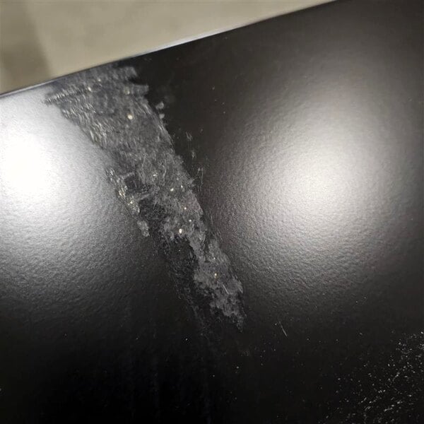 Scratch and Dent True TBB24-60-2G-Z1-BST-B-1 60 1/8" Black Glass Door Back Bar Refrigerator with Black Sub Top and LED Lighting