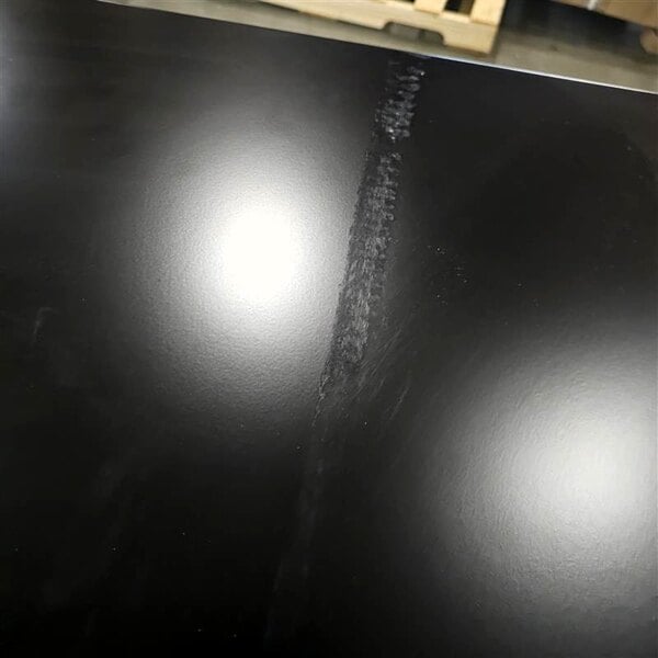 Scratch and Dent True TBB24-60-2G-Z1-BST-B-1 60 1/8" Black Glass Door Back Bar Refrigerator with Black Sub Top and LED Lighting