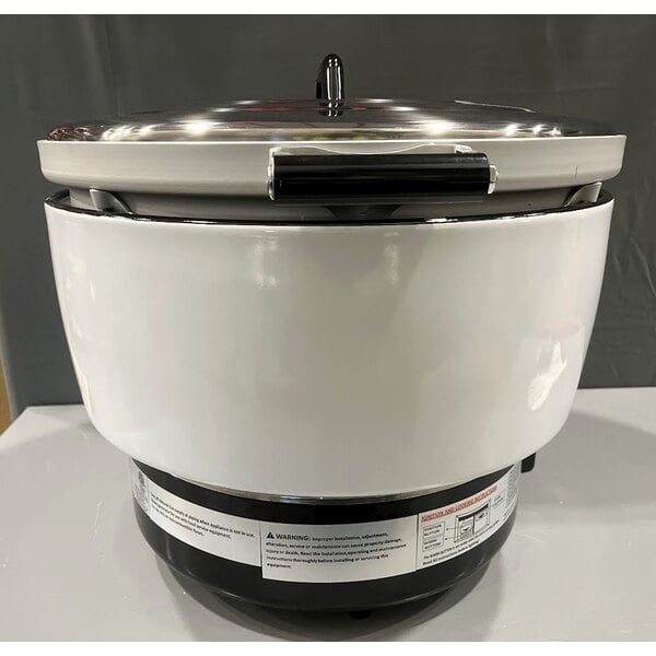 Scratch and Dent Avantco GRCNAT Natural Gas 110 Cup (55 Cup Raw) Gas Rice Cooker / Warmer - 24,000 BTU