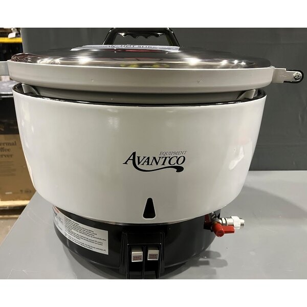 Scratch and Dent Avantco GRCNAT Natural Gas 110 Cup (55 Cup Raw) Gas Rice Cooker / Warmer - 24,000 BTU