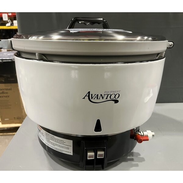 Scratch and Dent Avantco GRCNAT Natural Gas 110 Cup (55 Cup Raw) Gas Rice Cooker / Warmer - 24,000 BTU
