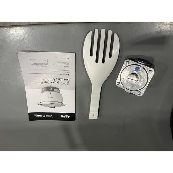 Scratch and Dent Avantco GRCNAT Natural Gas 110 Cup (55 Cup Raw) Gas Rice Cooker / Warmer - 24,000 BTU