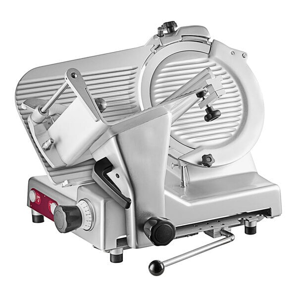 Scratch and Dent Estella SLM13 13" Heavy-Duty Manual Meat Slicer - 1/2 hp