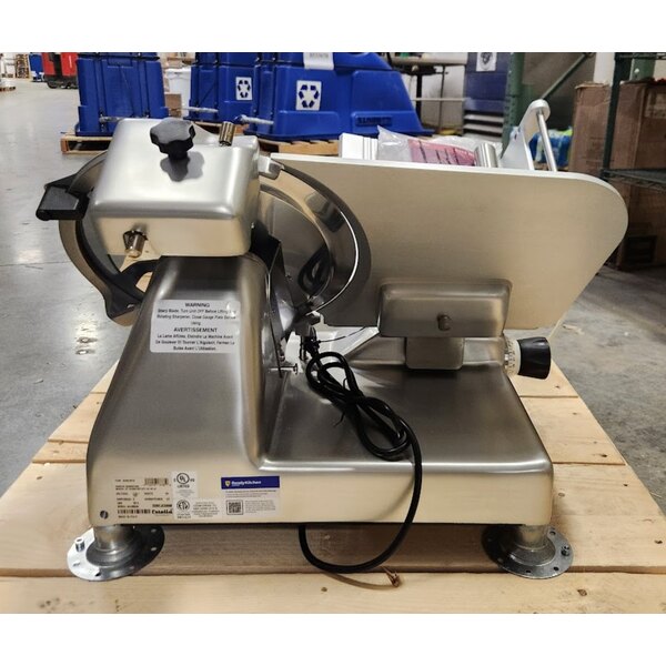 Scratch and Dent Estella SLM13 13" Heavy-Duty Manual Meat Slicer - 1/2 hp