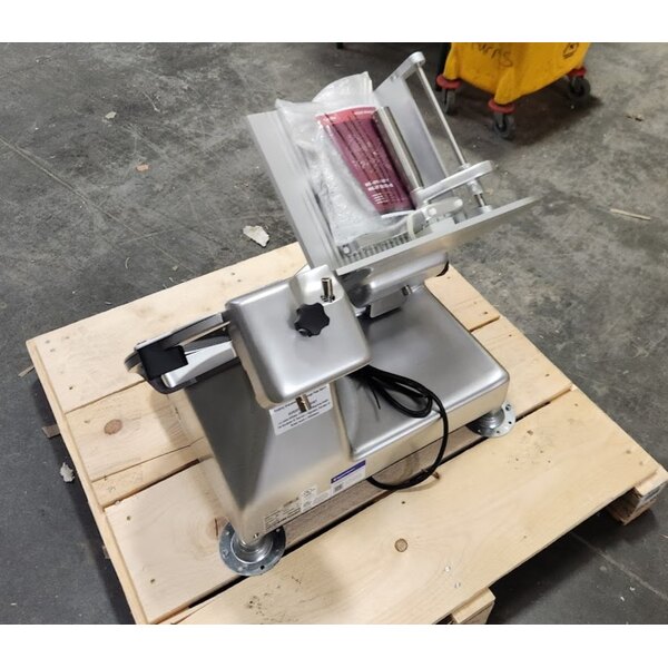 Scratch and Dent Estella SLM13 13" Heavy-Duty Manual Meat Slicer - 1/2 hp