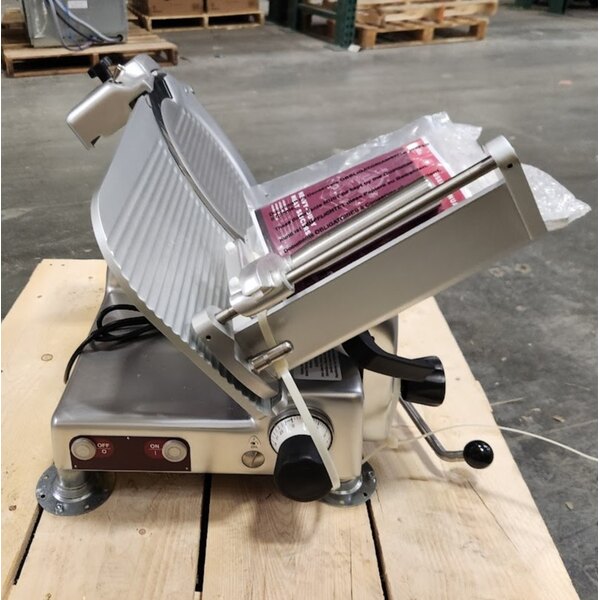 Scratch and Dent Estella SLM13 13" Heavy-Duty Manual Meat Slicer - 1/2 hp