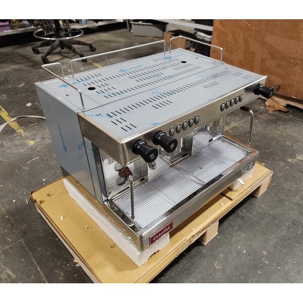 Scratch and Dent Estella Caffe ECEM2 Two Group Automatic Espresso Machine - 220-240V