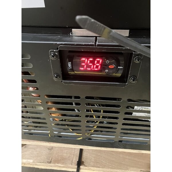 Scratch and Dent Avantco UDD-1-HC Triple Tap Kegerator Beer Dispenser - Black, (1) 1/2 Keg Capacity