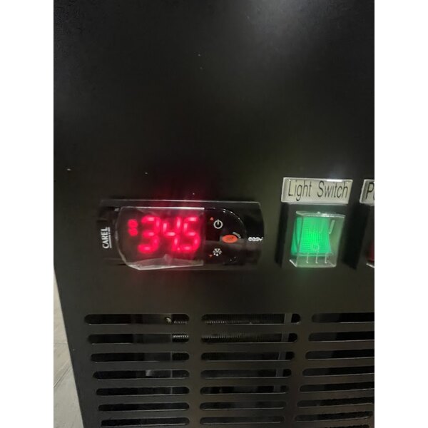 Scratch and Dent Avantco UDD-60-HC (2) Triple Tap Shallow Depth Kegerator Beer Dispenser - Black, (2) 1/2 Keg Capacity