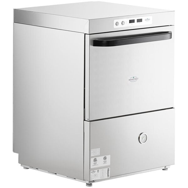 Scratch and Dent MainStreet Equipment HTUC High-Temperature Undercounter Dishwasher - 208V/240V, 1 Phase