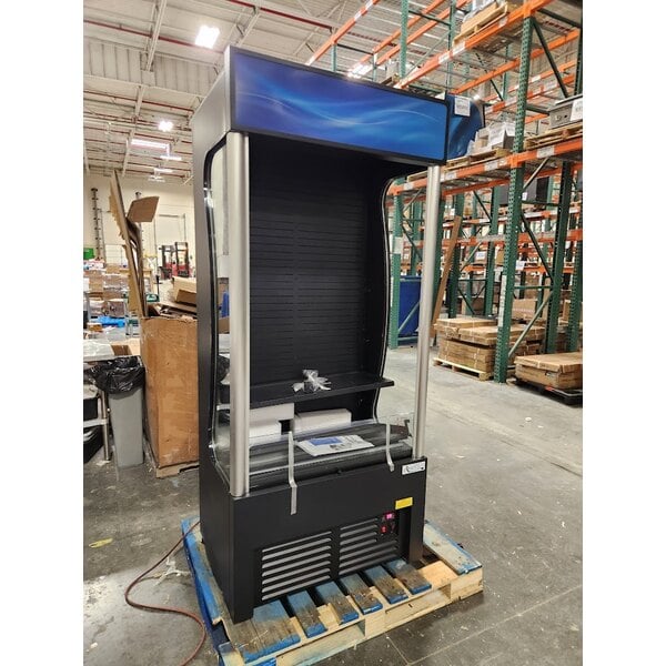 Scratch and Dent Avantco VAC-36B 35 1/2" Customizable Black Refrigerated Air Curtain Merchandiser