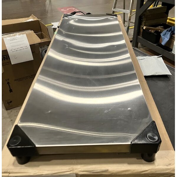 Scratch and Dent Metro Super Erecta Hot HS1442 14" x 42" Stainless Steel Heated Shelf - 120V, 400W