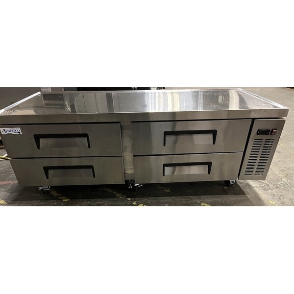 Scratch and Dent Avantco CBE-72-HC 72" 4 Drawer Refrigerated Chef Base