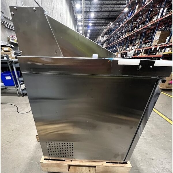 Scratch and Dent Avantco SS-PT-71-HC 70" 3 Door Stainless Steel Refrigerated Sandwich Prep Table