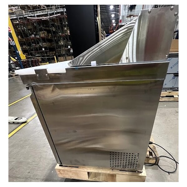 Scratch and Dent Avantco SS-PT-71-HC 70" 3 Door Stainless Steel Refrigerated Sandwich Prep Table