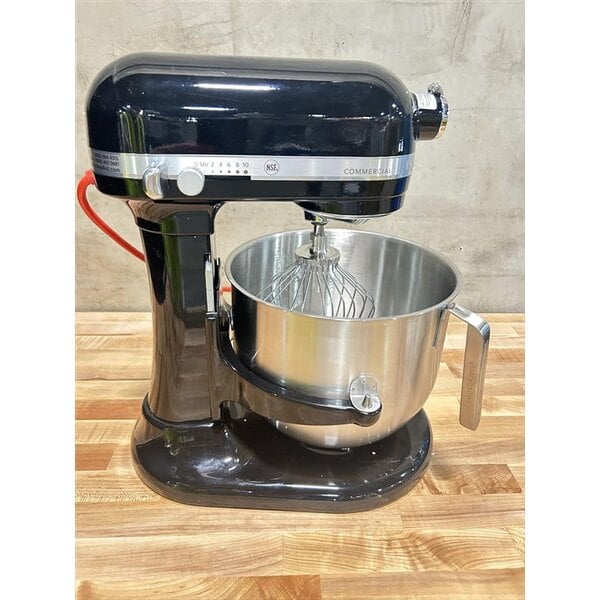 Scratch and Dent KitchenAid KSM8990OB Black 8 Qt. Bowl Lift Countertop Mixer with Standard Accessories - 120V, 1 3/10 hp