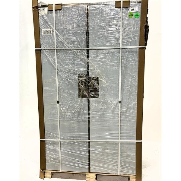 Scratch and Dent Regency 48" Stainless Steel Mop Sink Cabinet - 20" x 16" x 12" Mop Sink on Left Side