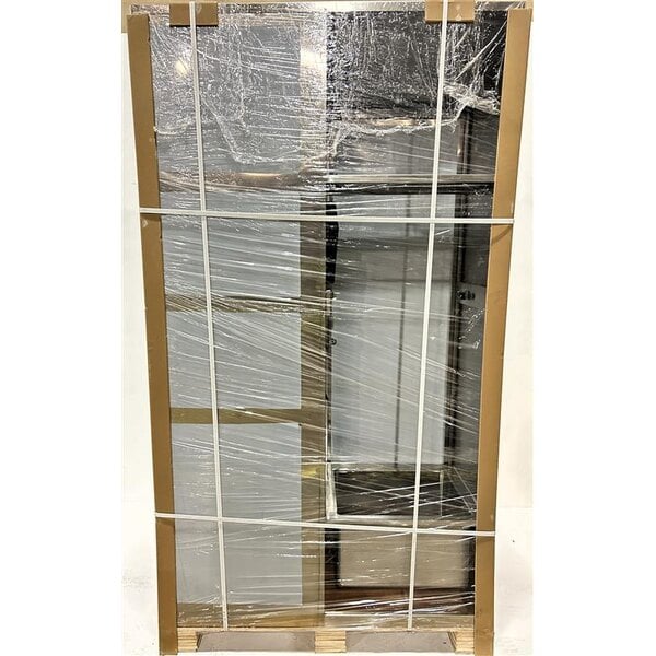 Scratch and Dent Regency 48" Stainless Steel Mop Sink Cabinet - 20" x 16" x 12" Mop Sink on Left Side