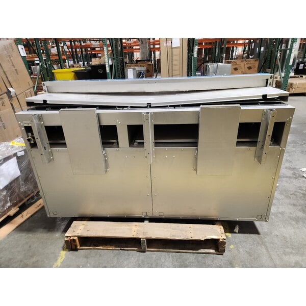 Scratch and Dent MainStreet Equipment E60-N Natural Gas 10 Burner 60" Range with 2 Standard Ovens - 360,000 BTU