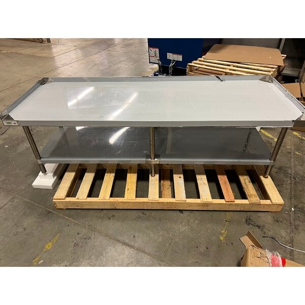 Scratch and Dent Regency 30" x 84" 16-Gauge Stainless Steel Equipment Stand with Undershelf
