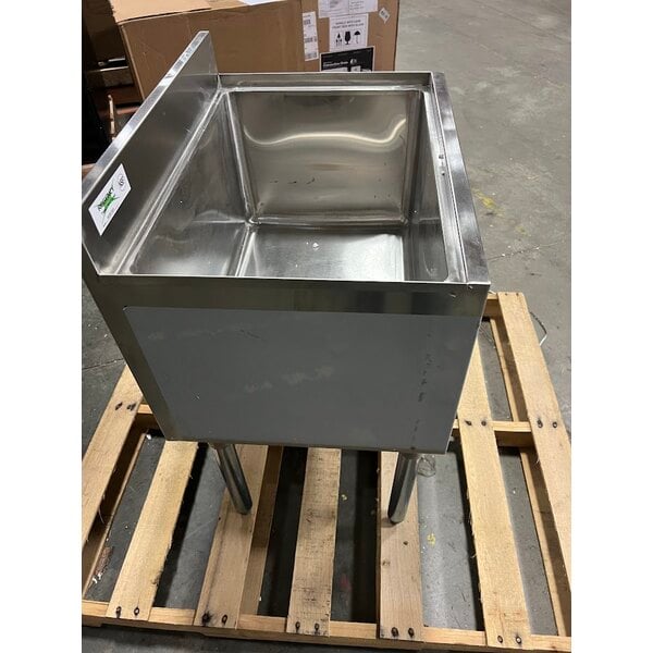 Scratch and Dent Regency 18" x 24" Underbar Ice Bin - 77 lb.