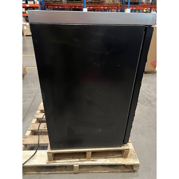Scratch and Dent Beverage-Air BB48HC-1-B-27 48" Black Counter Height Solid Door Back Bar Refrigerator