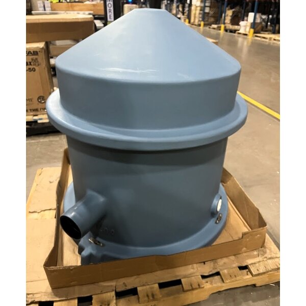 Scratch and Dent Thermaco Trapzilla TZ-400-ECA 405 lb. 75 GPM In-Ground Grease Interceptor with 4" Inlet / Outlet and 18" Extension Collar