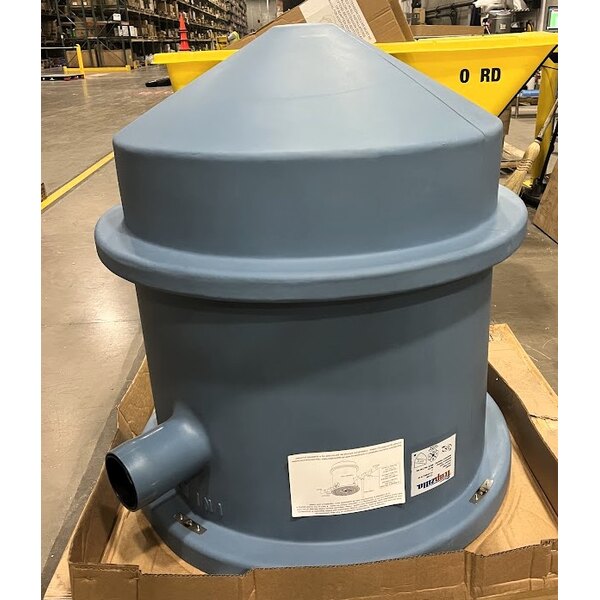 Scratch and Dent Thermaco Trapzilla TZ-400-ECA 405 lb. 75 GPM In-Ground Grease Interceptor with 4" Inlet / Outlet and 18" Extension Collar