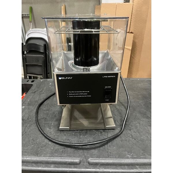 Scratch and Dent Bunn 20580.0001 LPG Low Profile 6 lb. Single Hopper Grinder - 120V