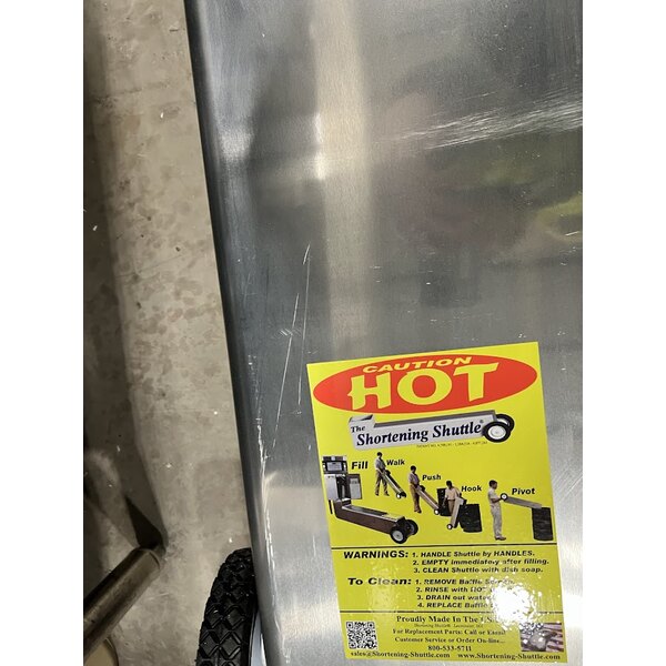 Scratch and Dent Shortening Shuttle® SS-709-T 80 lb. Waste Oil Transport Container