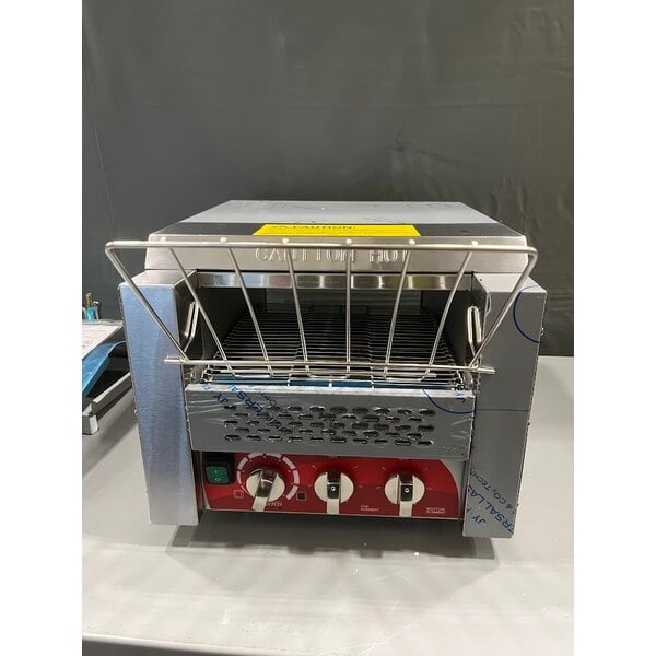 Scratch and Dent Avantco T3300B Commercial 10" Wide Conveyor Toaster with 3" Opening - 208V, 3300W, 800 Slices per Hour