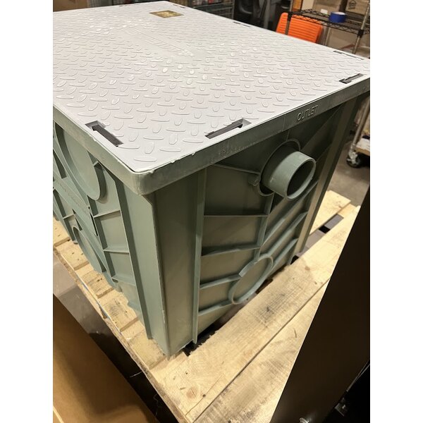 Scratch and Dent MIFAB LIL-50 Lil Max 100 lb. 50 GPM HDPE Grease Interceptor with No-Hub Outlet