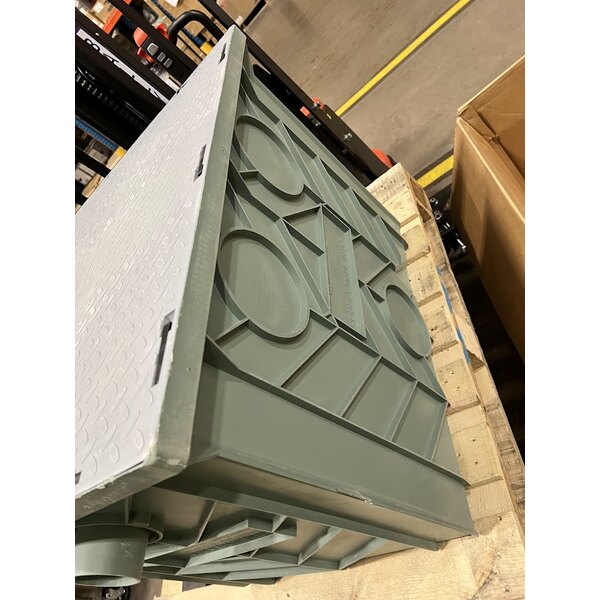 Scratch and Dent MIFAB LIL-50 Lil Max 100 lb. 50 GPM HDPE Grease Interceptor with No-Hub Outlet