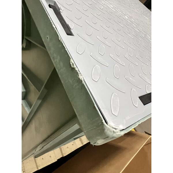 Scratch and Dent MIFAB LIL-50 Lil Max 100 lb. 50 GPM HDPE Grease Interceptor with No-Hub Outlet