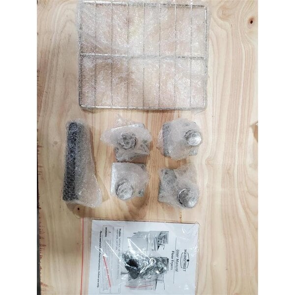 Scratch and Dent MainStreet Equipment Liquid Propane 40 lb. Stainless Steel Floor Fryer - 90,000 BTU