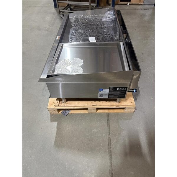 Scratch and Dent Cooking Performance Group GM-CPG-48-NL 48" Gas Countertop Griddle with Manual Controls - 120,000 BTU