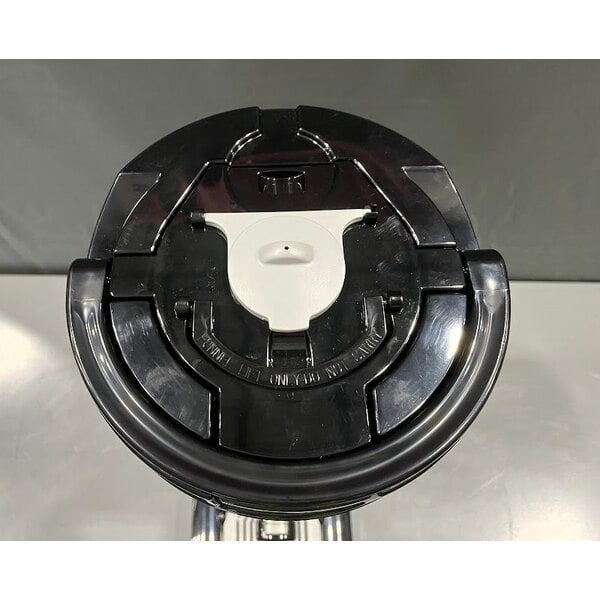 Scratch and Dent Fetco L4D-20TLA Luxus 2 Gallon Stainless Steel Hands-Free Coffee Dispenser with Stand and Antimicrobial Handle