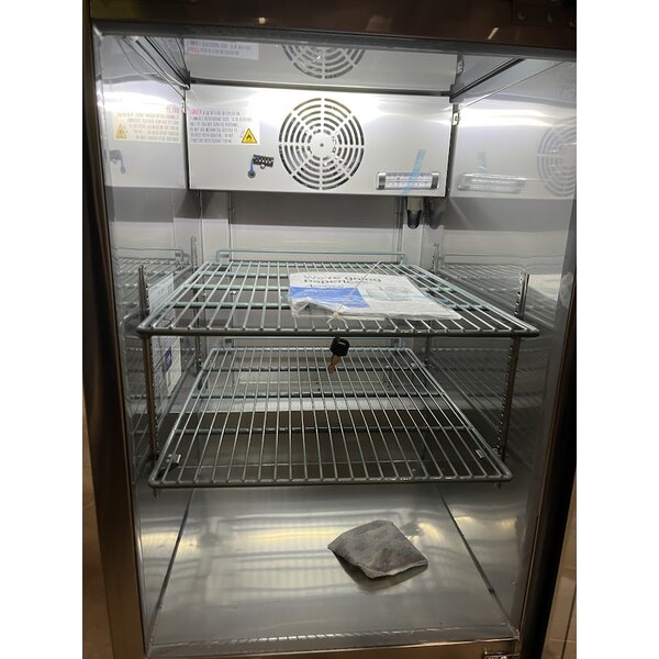 Scratch and Dent Avantco UBB-1G-HC-S 23" Stainless Steel Glass Door Back Bar Refrigerator