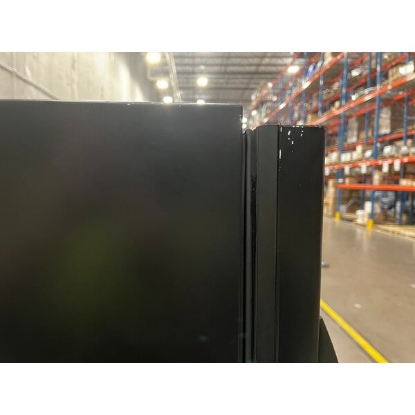 Scratch and Dent True GDM-10SSL-HC~TSL01 24 7/8" Black Narrow / Low Profile Refrigerated Glass Door Merchandiser with LED Lighting