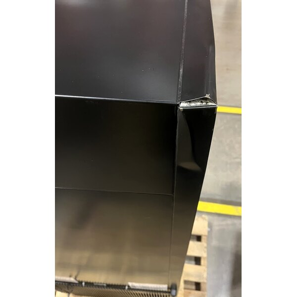 Scratch and Dent True GDM-10SSL-HC~TSL01 24 7/8" Black Narrow / Low Profile Refrigerated Glass Door Merchandiser with LED Lighting