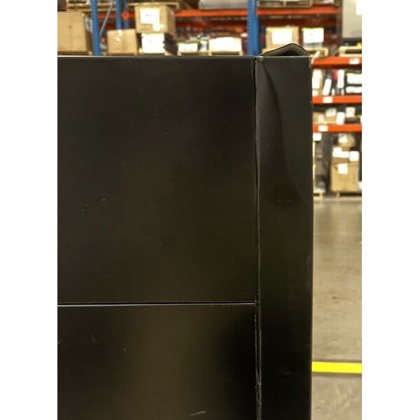 Scratch and Dent True GDM-10SSL-HC~TSL01 24 7/8" Black Narrow / Low Profile Refrigerated Glass Door Merchandiser with LED Lighting