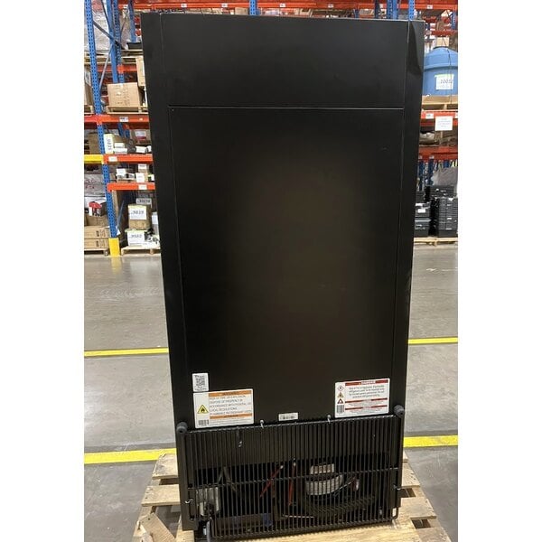 Scratch and Dent True GDM-10SSL-HC~TSL01 24 7/8" Black Narrow / Low Profile Refrigerated Glass Door Merchandiser with LED Lighting