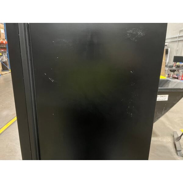 Scratch and Dent True GDM-10SSL-HC~TSL01 24 7/8" Black Narrow / Low Profile Refrigerated Glass Door Merchandiser with LED Lighting
