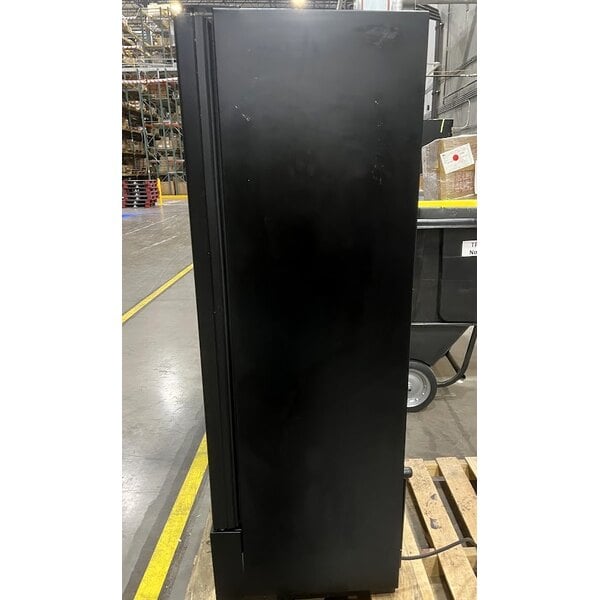 Scratch and Dent True GDM-10SSL-HC~TSL01 24 7/8" Black Narrow / Low Profile Refrigerated Glass Door Merchandiser with LED Lighting