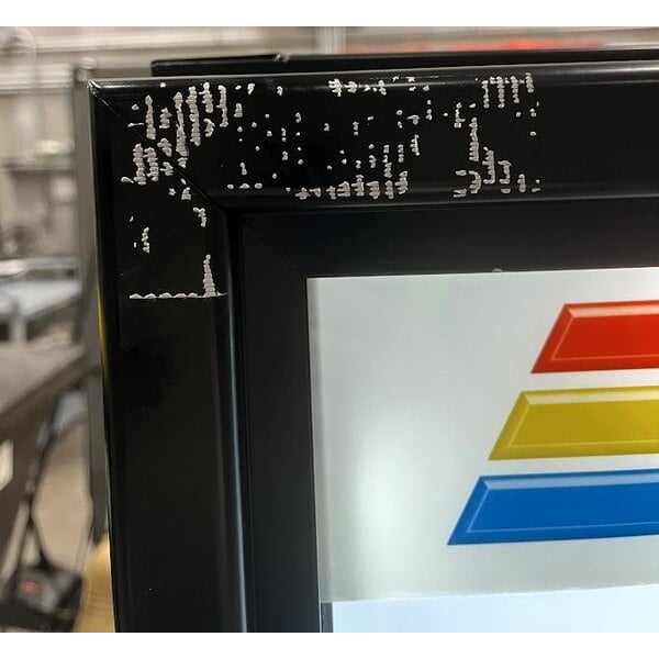 Scratch and Dent True GDM-10SSL-HC~TSL01 24 7/8" Black Narrow / Low Profile Refrigerated Glass Door Merchandiser with LED Lighting