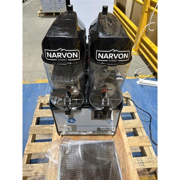 Scratch and Dent Narvon Summit Double 3.2 Gallon Granita / Slushy / Frozen Beverage Machine - 115V