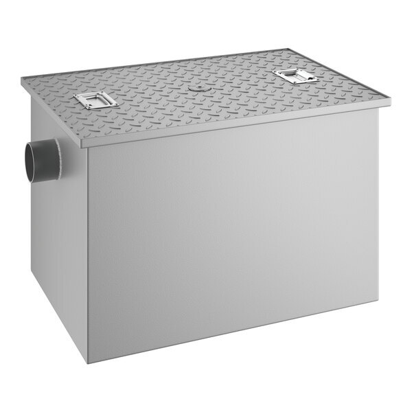 Scratch and Dent Regency 50 lb. 25 GPM Grease Trap with 3" Non-Threaded Connections - PDI Certified