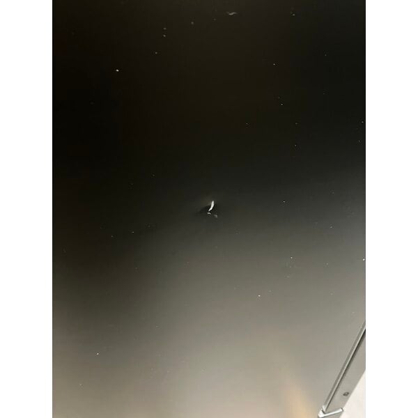 Scratch and Dent Avantco GDC-49-HC 53" Black Customizable Swing Glass Door Merchandiser Refrigerator with LED Lighting