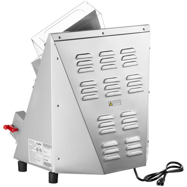 Scratch and Dent Estella EDS12D 12" Countertop Two Stage Dough Sheeter - 120V, 1/2 HP